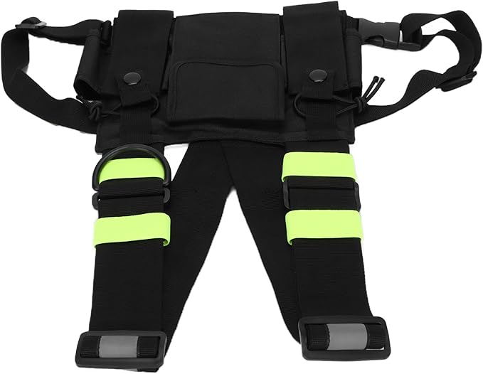 ASHATA Walkie Talkie Chest Bag Two Way Radio Universal Radio Chest Harness Bag Tactical Chest Front Pack Pouch Oxford Cloth for Hiking, Biking, Work, School, Camping