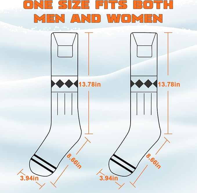 Heated Socks for Men Women,5000mAh Rechargeable Foot Warmer Electric Heating Socks with 3 Heating Settings & App Remote Control Thermal Electric Socks,Warm Socks for Hunting Skiing Camping Hiking