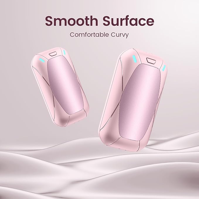 Hand Warmers Rechargeable, 2 Pack Magnetic Electric Hand Warmers, 6000mah Max 12Hrs Quick Charge Portable Hand Warmer, Great Gift for Christmas, Raynauds, Outdoors, Hunting, Golf, Camping