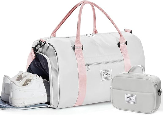 Gym Bag Womens,Travel Duffel Carry on Bag Sport Tote Bag Weekend Overnight Bag