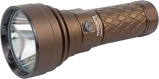 ThruNite Catapult V6 Rechargeable Search Flashlight SST70 LED, Outdoor Spotlight for Hunting, Camping, Hiking (Desert Tan Cool White)