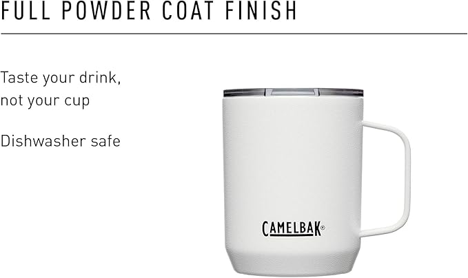 CamelBak Horizon 12oz Camp Mug - Insulated Stainless Steel - Tri-Mode Lid - Black
