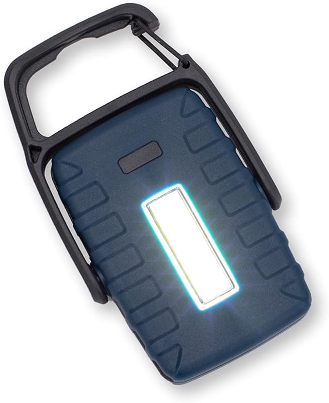Carson COB White and Red LED Compact and Lightweight Flashlight with Hook and Stand with 4 Lighting Modes - Great Portable Light for Camping, Hiking and Travel (KL-20)