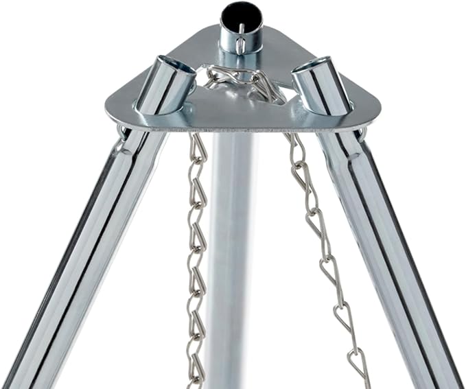 Coleman Tripod Grill & Lantern Hanger, Grill Grate with Adjustable Height for Cooking Over Fire & Collapsible Legs for Easy Storage, Tripod for Lantern Hanging