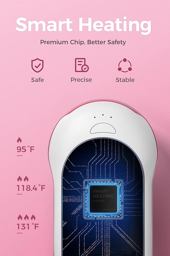 OCOOPA Quick Charge Hand Warmers Rechargeable, 10000 mAh Electric Hand Warmer Power Bank PD, 15hrs Lasting Heat, 3 Levels, Perfect Outdoor Heater for Camping, Hunting, Golf Gifts