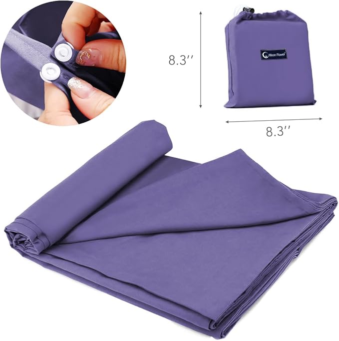 Sleeping Bag Liner Travel Camping Sheet, Lightweight Portable Sleeping Sheets for Outdoor Travel Backpacking Hiking Picnics Hotels