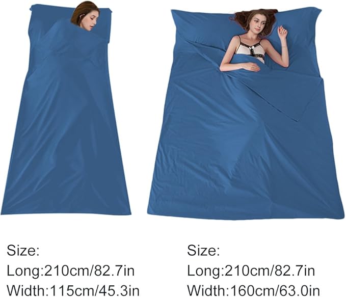 Sleeping Bag Liner Camping Sheets Travel Sheets for Hotel Lightweight Hotel Sheet Compact Sleep Bag Sack Breathable Travel Sleeping Bag for Hotels Camping Youth Picnic Adult Compact Sacks