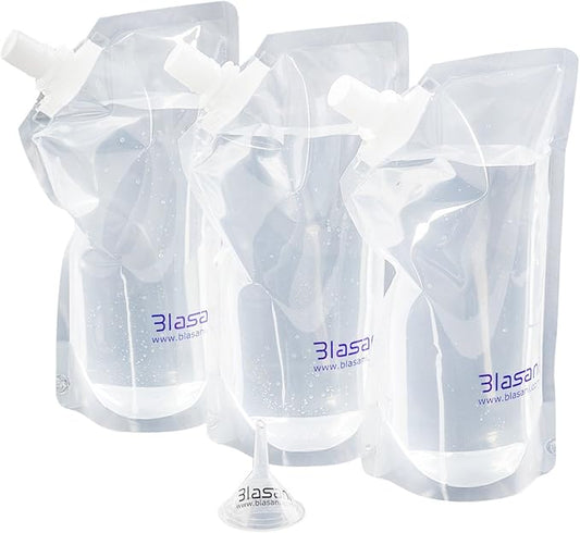 Concealable Cruise Ship Rum Sneak Flask Kit Set (3x32oz)