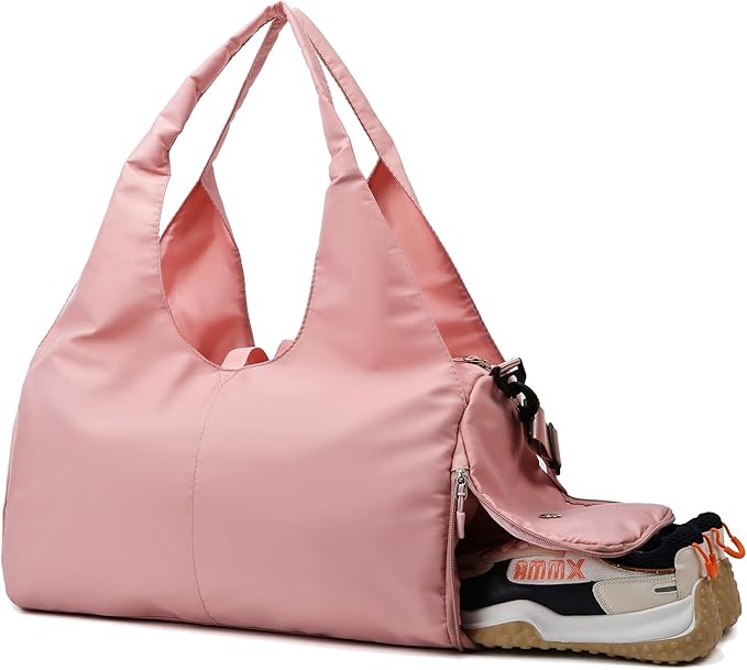 Sports Gym Bag with Wet Pocket and Shoes Compartment Travel Duffel Bag for Women and Men
