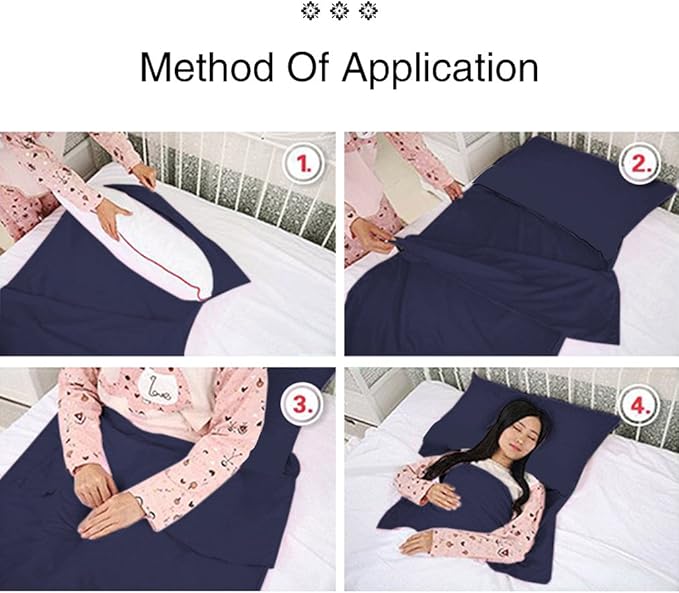 Sleeping Bag Liner Ultralight Travel Sheet Dirt-Proof Travel Camping Sheet Sleeping Sheet Hotel Sheet for Outdoor Travel Hiking Hotels Picnics
