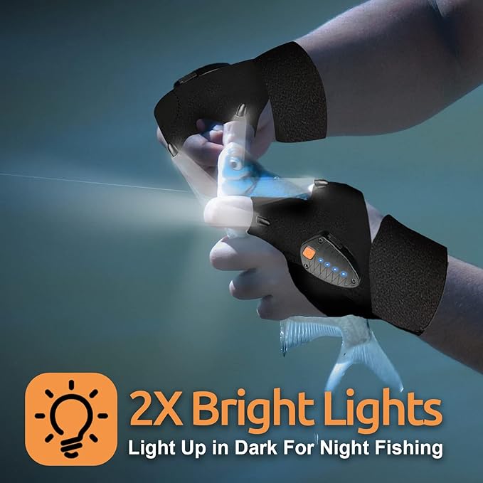 KFK Gifts for Men, LED Flashlight Gloves Gifts for Him,Mens Gifts for Father's Day, Birthday, Dad, Husband, Handyman