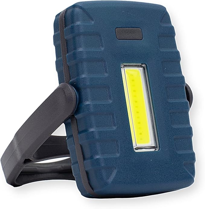 Carson COB White and Red LED Compact and Lightweight Flashlight with Hook and Stand with 4 Lighting Modes - Great Portable Light for Camping, Hiking and Travel (KL-20)