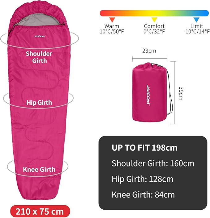 Cold Weather Mummy Sleeping Bag 15°F Extreme 3-4 Season Sleeping Bag for Adults - 0 Degree Winter Sleeping Bag, Machine Washable for Hiking Backpacking & Outdoor Activities