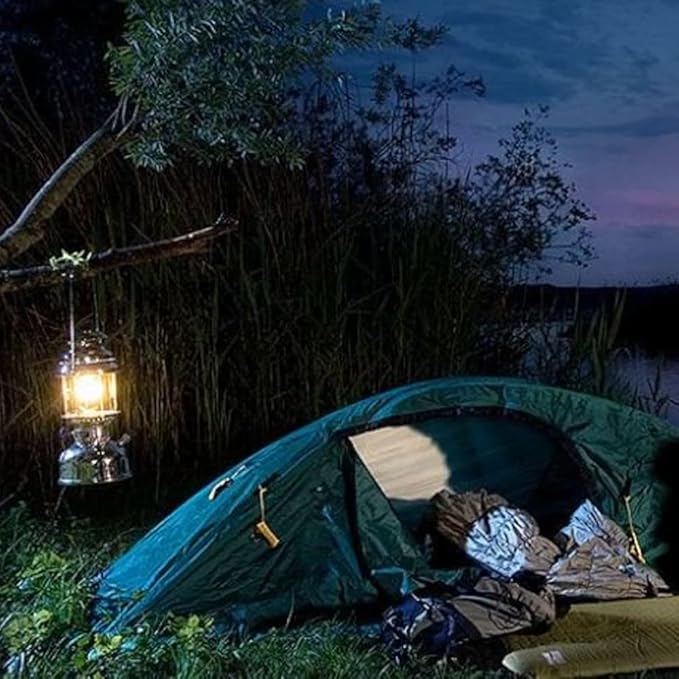 Petromax HK500 Pressurized Lantern, 500 Candlepower with 1 Quart Kerosene Tank for Home or Camping Lighting, Hand Assembled High Pressure 400 Watt Lamp