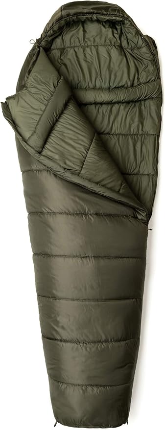 Snugpak Basecamp Ops Sleeper Expedition Sleeping Bag with Compression Stuff Sack, Insulated, Olive