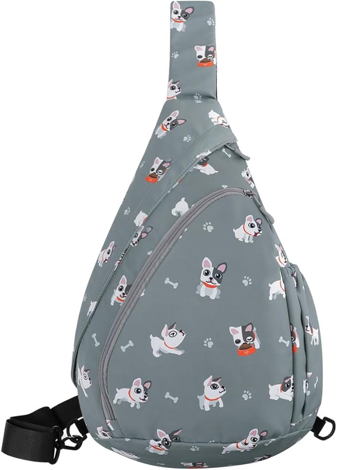 HUA ANGEL Crossbody Sling Bag for Men & Women Lightweight Waterproof Chest Shoulder Bag for Travel Hiking & Everyday Use