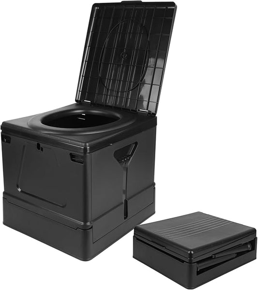 Portable Toilet for Adults Camping,Portable Travel Toilet with Lid,Foldable Portable Emergency Potty for Car/Outdoor Camp