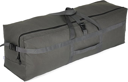 Large Duffel Bag, Waterproof Carry on Weekend Overnight Storage Bag over Luggage for Airline, Travel, Camping, Moving