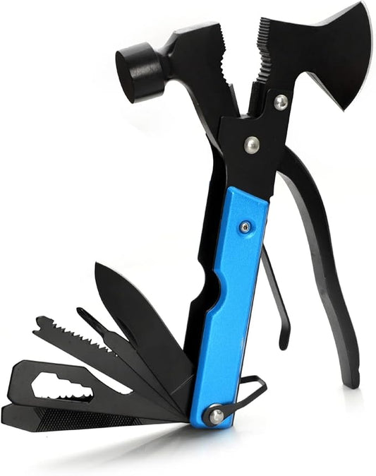 All In One Tool 13-in-1 Multi-tool with Needle Nose Plier, Stripper, Wire Cutter,Bottle Opener,Can Lifter,Trumpet Screwdriver,Cross Screwdriver for Outdoor, Survival, Camping, Hunting and Hiking