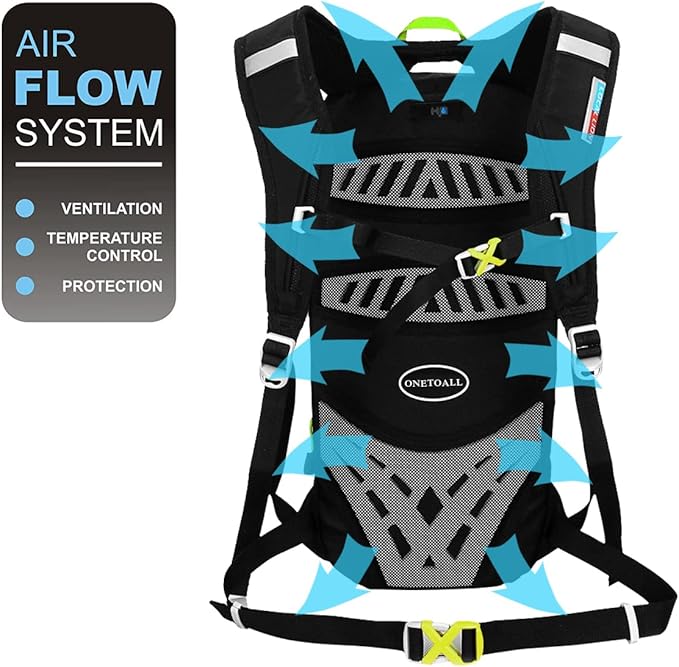 LOCAL LION Running Backpack for Men & Women, Lightweight Hydration Backpack 6L, Bike Rucksack Breathable for Biking Travelling Hiking