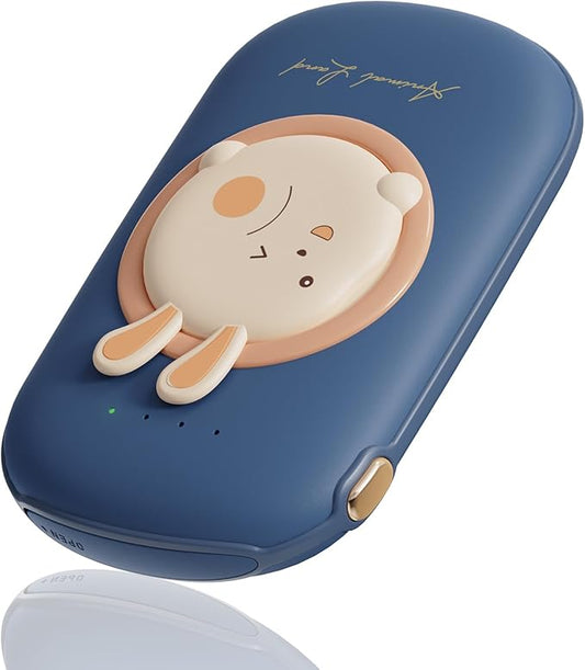 Hand Warmers Rechargeable, Electric Hand Warmer 10000mAh Portable Power Bank, 2 Levels Heater Handwarmers Reusable 12hrs Long Lasting Heat Camping Hand Warmers for Outdoor Sports in Winter