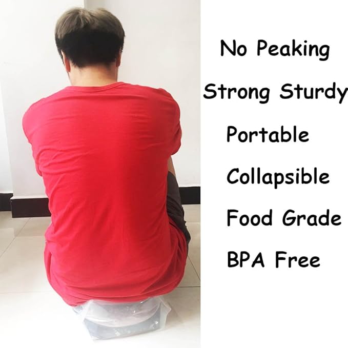 Collapsible Emergency Water Jug Container Bag, Freezable, BPA Free Plastic Water Carrier Tank, Outdoor Folding Water Bag for Sport Camping Riding Mountaineer Backoacking, Food Grade