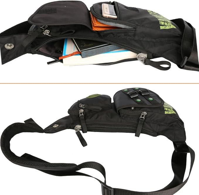Nylon Sling Chest Bag Daypack Bicycle Travel Gym Backpack