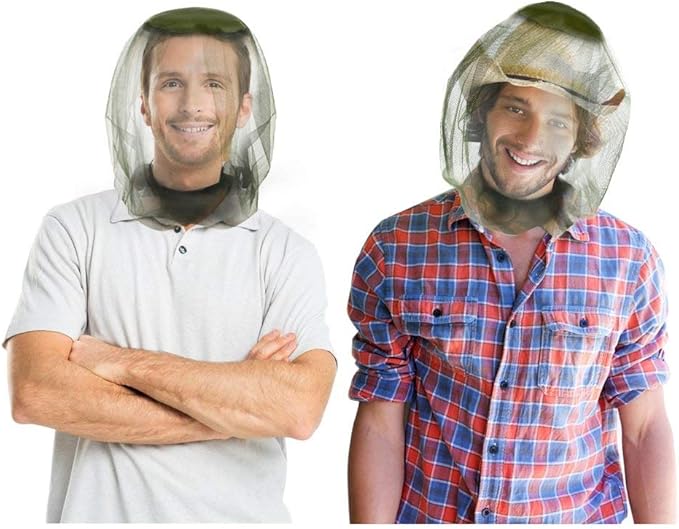 4 Pack Head Net Face Netting Neck Cover Protecting Netting for Outdoor Hiking Camping Climbing Walking