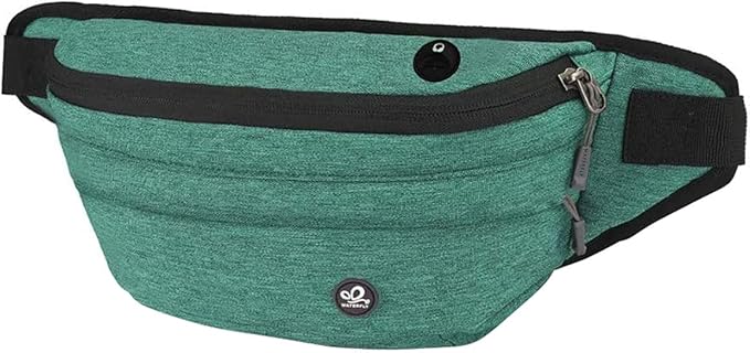 WATERFLY Fanny Pack for Men Women Water Resistant Large Hiking Waist Bag Pack Carrying All Phones for Running Walking Traveling