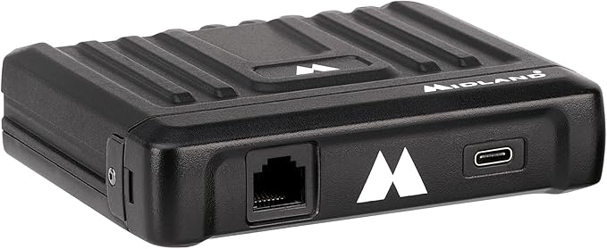 Midland – MXT275 Jeep® Branded MicroMobile® GMRS Radio – 15 Watts Two-Way Radio with Integrated Control Microphone – Overland Tractors Detachable External Magnetic Mount Antenna - 8 Repeater Channels