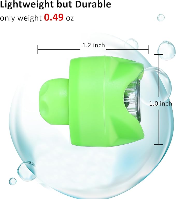 RAHAN Rechargeable Headlights for Croc 2pcs,Flashlights Attachment for Crocs, LED Shoes Light with 3 Light Modes for Dog Walking, Camping, Running, Suitable for Adults Kids, Green