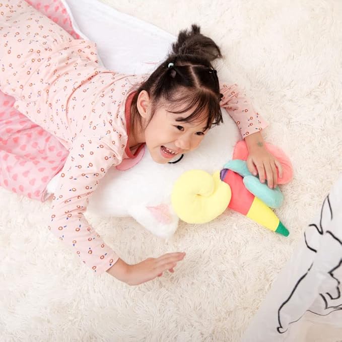 Happy Kids Sleeping Bag, Animal Bags, Sleepy Sack, Comfy, Cozy, Compact, Sleeping Bag with Pillow, Soft Pillow, Nap Mat, Wram Plush with Cotton, Slumber Bag