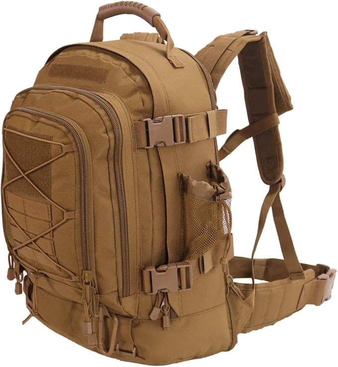 Expandable 40-64L Military Tactical Backpack 3 Day Bag Hiking Gym Sport Camping