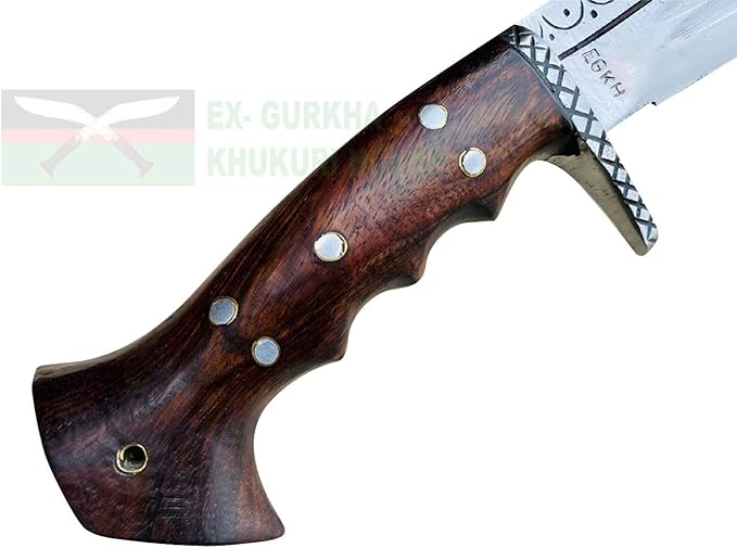 Genuine Kukri Double Edge Dragon Spine 12 inch Full Tang Khukuri - Handmade By Ex Army Khukuri House in Nepal.