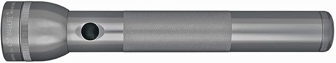 Maglite Heavy-Duty Incandescent 3-Cell D Flashlight in Display Box, Gray