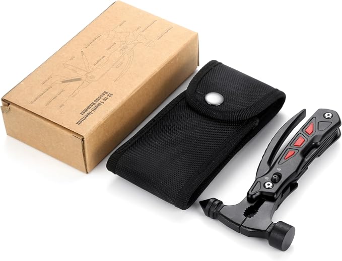 KA-69 Multi Tool Hammer 14-in-1 Multi-Functional Hammer, Survival Portable Multitool with Hammer, Camping Accessories Survival Gear, Anniversary Unique Gifts for Father,Boyfriend,Husband