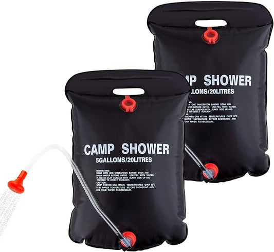 CARTMAN 5 Gallons Portable Solar Camping Shower Bag for Outdoor Traveling Hiking Summer Shower