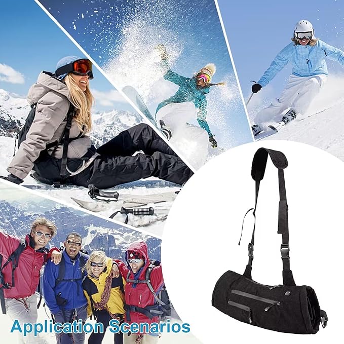 Heated Hand Muff,Electric Heating Hand Warmer Pouch,Hand Warmers Rechargeable,Football Hand Warmer,3 Temperature Control,Hand Warmers Muff for Outdoor Hunting,Golf,Football,Camping (No Battery)