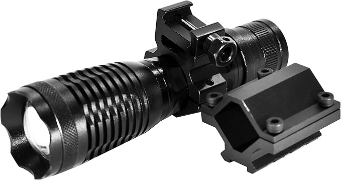 Trinity 1500 lumens led Tactical Flashlight with Mount for 20 Gauge Shotguns blk_AB