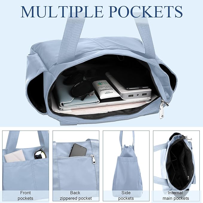 PlasMaller Carry On Travel Duffle Bag Packable Luggage Travel Gear Sports Gym Bags Lightweight Tote Shoulder Pack