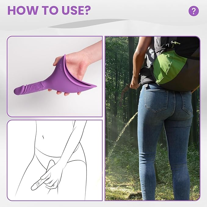 Female Urinal Pee Cloth Set, Portable Female Urination Device, Pee Funnel for Female