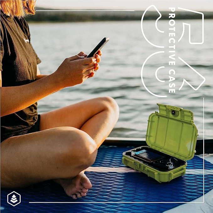 Evergreen 56 ToughBox - EDC Dry Box Protective Case USA Made for Organization of Cameras, Phones, Camping, Fishing, Hiking, Water Sports (National Park - Orange Yosemite)
