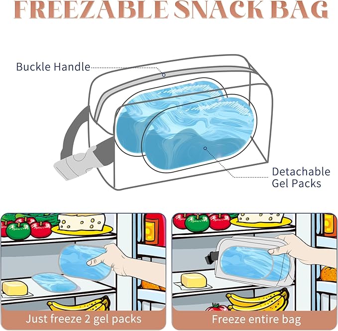 Small Cooler Bag Freezable Lunch Bag for Work School Travel,Small Lunch Bag,insulated snack bag For Adults/Kids,Mini Cooler,Lunch bag small Fit For Yogurt(Khaki Checkerboard)