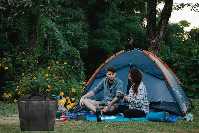 Portable Toilet Storage Bag, Heavy Duty Double-Layer Nylon Thickening Toilet Bag, 5.3 Gallon Porta Potty Carrying Bag, Camping Toilet Protector Cover, Easy Transport and Protect Your Toilet