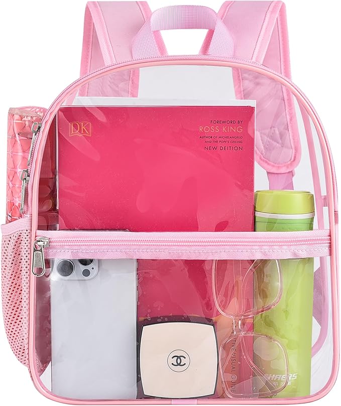 Oraben Clear Backpack for Stadium Events Stadium Backpack Waterproof 12x6x12 Clear Bag for Adult Concert Sport Work
