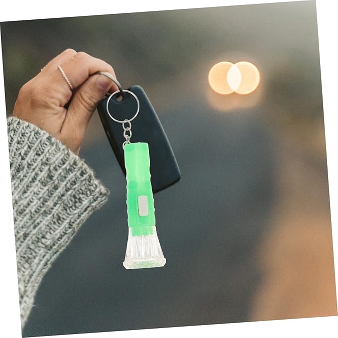 HOMSFOU 10pcs Portable Hand Lamp Pocket Keychain Flashlight Keychain Flashlight Bulk Mini Lantern Keychain Key Fob Small Pocket Keychain Flash Light Small Flashlight Multifunction