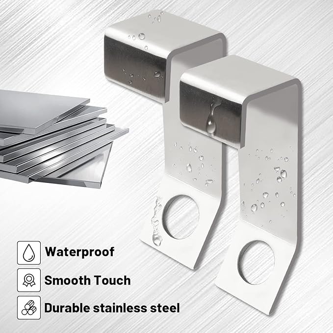 Cooler Lock Bracket, 2 Pack, Compatible with Yeti/RTIC Coolers, Tie Down Kit Made of Premium Stainless Steel