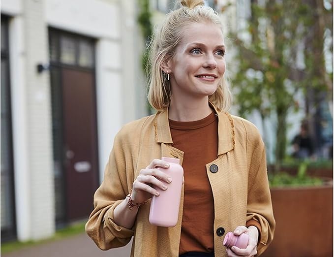 Mepal – Insulated Bottle Ellipse – Double Walled Insulated Bottle – Drinking Bottle On The Go – 9 Hours Hot & 12 Hours Cold – Stainless Steel - 350 ml – Nordic Green