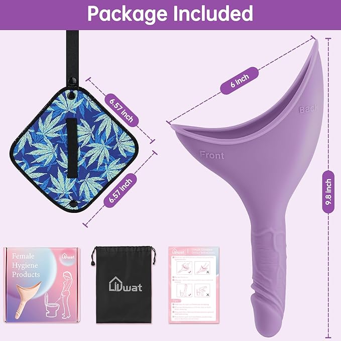 Female Urinal Device Pee Cloth for Women She Pee Stand Up Portable Urinal Pee Rag for Camping Outdoor Hiking Travel