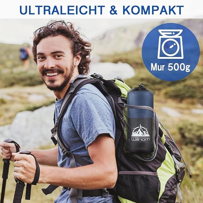 Sleeping Bag Liner,Travel Sheets & Adult Sleep Sack for Backpacking,Hotels & Hostels,Lightweight Single Camping Sleeping Bag Liners for Travel